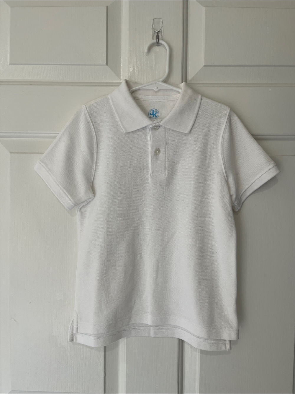 J. Khaki White Kids Polo Top
